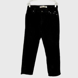 Harley Davidson Womens Petite Black Straight Leg High Rise Jeans size 12P